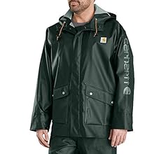 Carhartt メンズ ミッドウェイト 防水 レインストームコート L 黒 Carhartt メンズ ミッドウェイト 防水 レインストームコート L